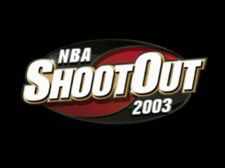 NBA ShootOut 2003 title screen for Playstation